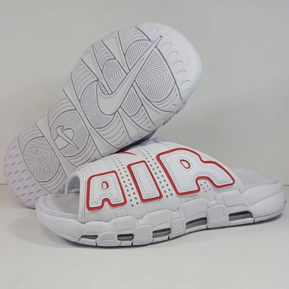 Nike | Shoes | Nike Air More Uptempo Slide Sandals White 